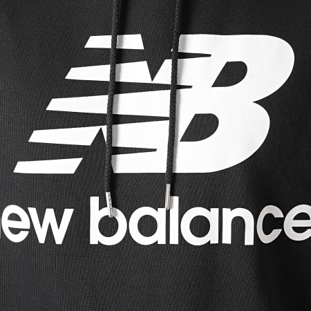New Balance - Sweat Capuche Essential Stacked Logo MT03558 Noir