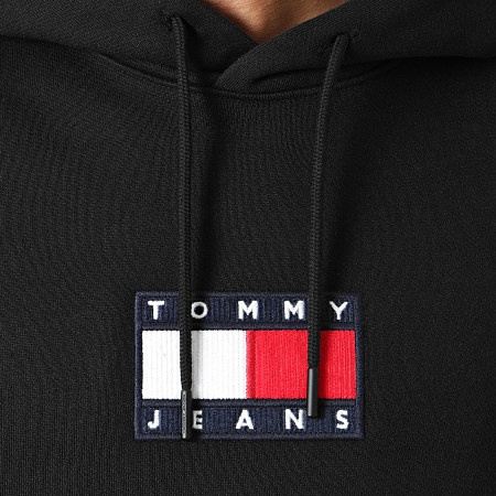 Tommy Jeans - Sweat Capuche Small Flag Hoodie 8726 Noir