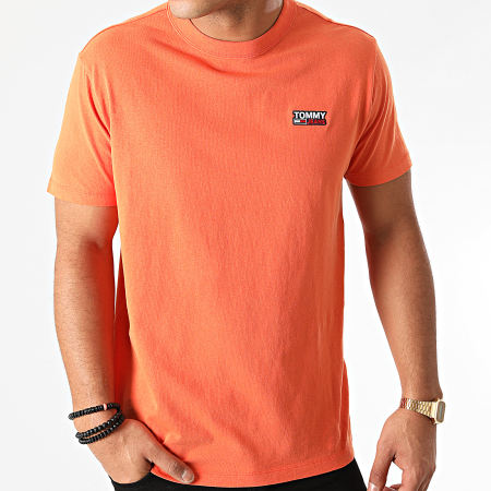 Tommy Jeans - Tee Shirt Washed Logo 8450 Orange