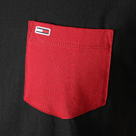 Tommy Jeans - Tee Shirt Poche Contrast Pocket 9370 Noir