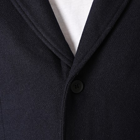 Only And Sons - Manteau Julian Solid Wool Bleu Marine