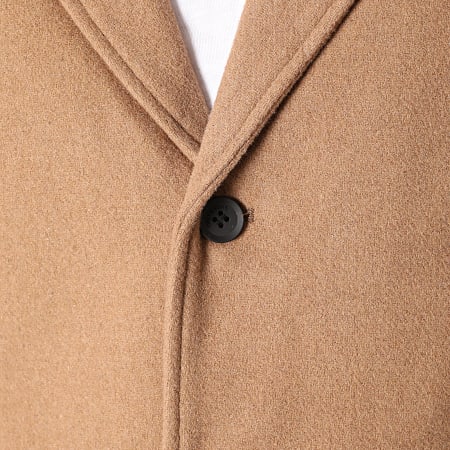 Only And Sons - Manteau Julian Solid Wool Camel