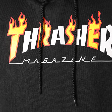 Thrasher - Sudadera Flame Mag 144569 Negro