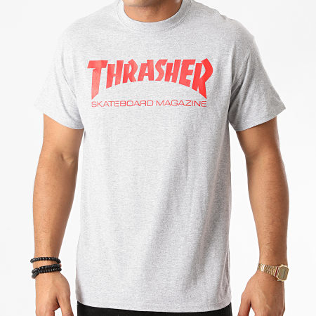 Thrasher - Tee Shirt Skate Mag 110260 Gris Chiné
