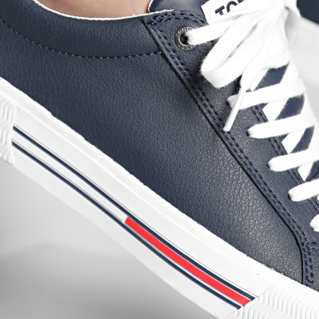 Tommy Jeans - Baskets Essential Leather 0488 Twilight Navy
