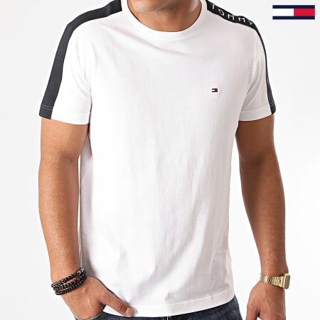 Tommy Hilfiger - Tee Shirt A Bandes Sleeve Tape 5540 Blanc