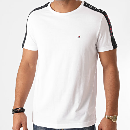 Tommy Hilfiger - Tee Shirt A Bandes Sleeve Tape 5540 Blanc