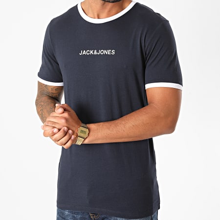 Jack And Jones - Tee Shirt Ring Bleu Marine