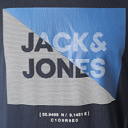 Jack And Jones - Tee Shirt Lambo Bleu Marine