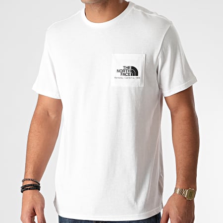 The North Face - Tee Shirt Poche Berkeley California A4M92 Blanc