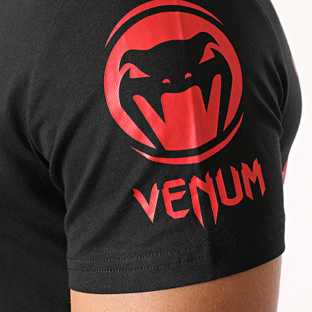 Venum - Tee Shirt Logos Noir Rouge