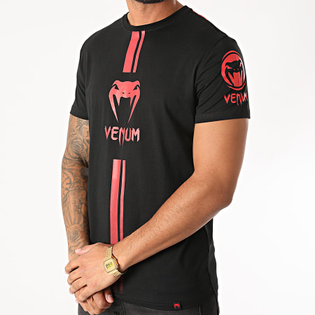 Venum - Tee Shirt Logos Noir Rouge