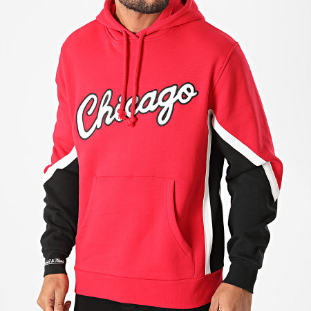 Mitchell and Ness - Sweat Capuche Chicago Bulls FPHDDF18026 Rouge Noir