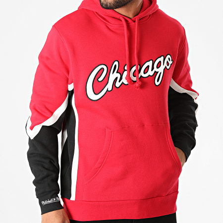 Mitchell and Ness - Sweat Capuche Chicago Bulls FPHDDF18026 Rouge Noir