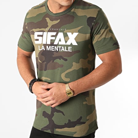 Sifax - Camiseta La Mentale Caqui Camuflaje