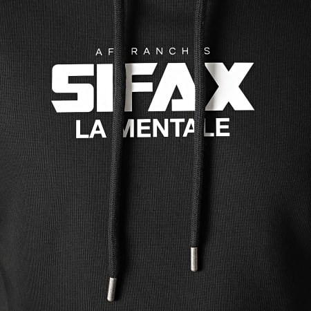 Sifax - Sweat Capuche La Mentale Noir