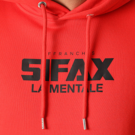 Sifax - Sweat Capuche La Mentale Rouge