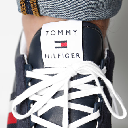 Tommy Hilfiger - Baskets Lo Mix Runner Stripes 3003 Desert Sky