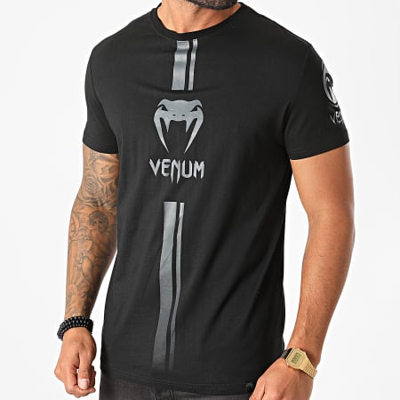 Venum - Tee Shirt Logos Noir Gris