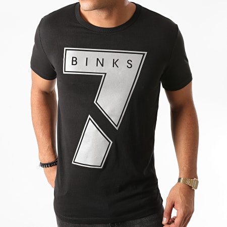 7 Binks - Tee Shirt Logo Reflective Noir