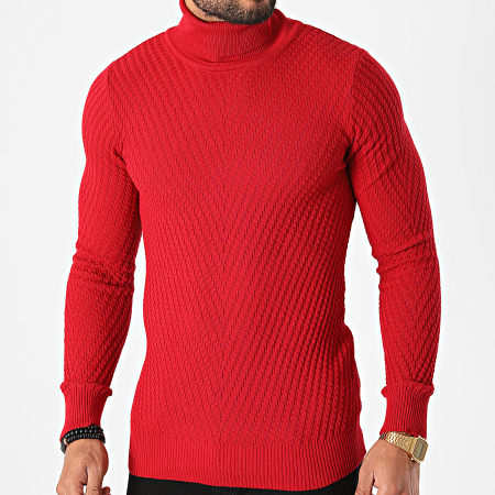Armita - Pull Col Roulé AAP-116 Rouge