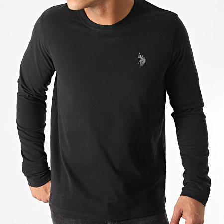 US Polo ASSN - Tee Shirt Manches Longues Sunwear Basic Noir