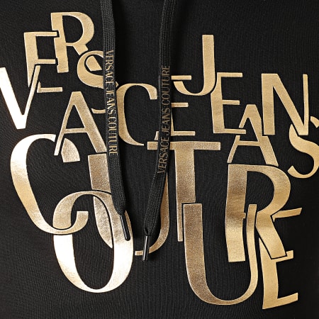 Versace Jeans Couture - Sweat Capuche Brushed Fleece Noir