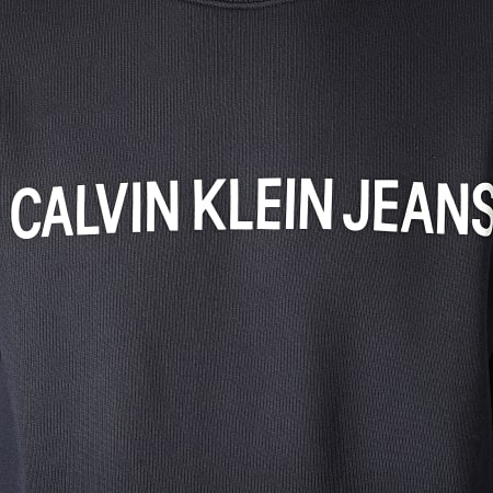 Calvin Klein - Sweat Crewneck Basic Institutional Logo 7757 Bleu Marine