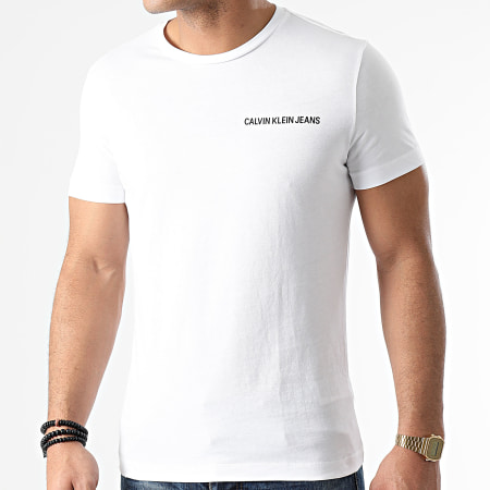 Calvin Klein - Camiseta Pecho Institucional 7852 Blanco