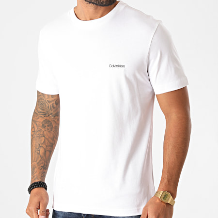 Calvin Klein - Maglietta con logo 4062 Bianco