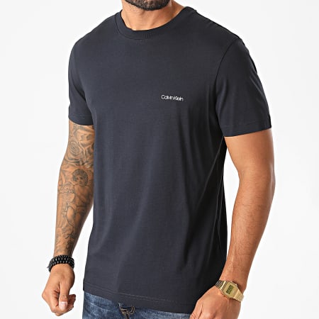 Calvin Klein - Tee Shirt Logo 4062 Bleu Marine