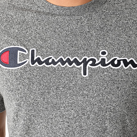 Champion - Tee Shirt 214726 Noir Chiné