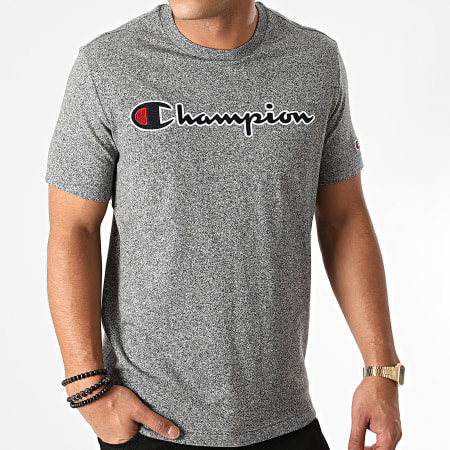 Champion - Tee Shirt 214726 Noir Chiné