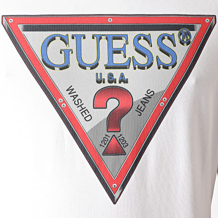 Guess - Tee Shirt M0BI58-J1300 Blanc