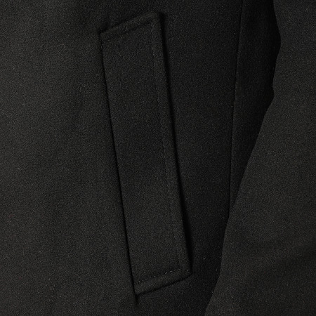 Mackten - Abrigo con capucha MK5010 Negro