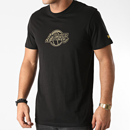 New Era - Tee Shirt Los Angeles Lakers Chain Stitch 12553344 Noir
