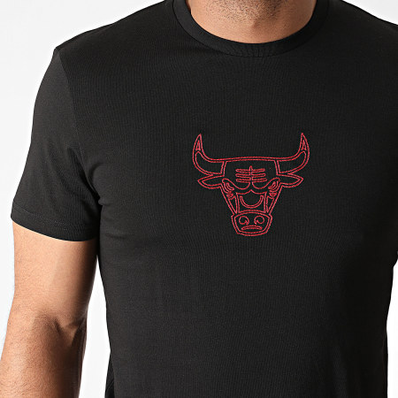 New Era - Tee Shirt Chicago Bulls Chain Stitch 12553345 Noir