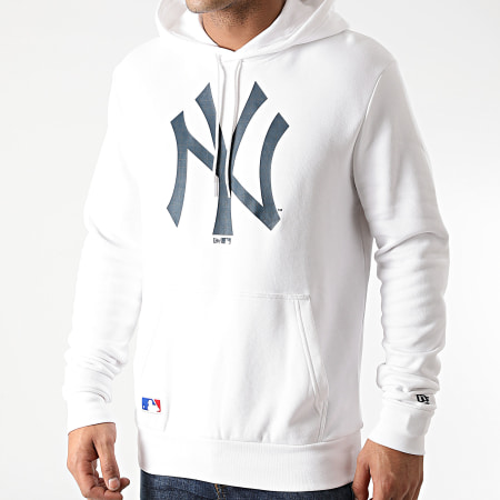 New Era - Sweat Capuche New York Yankees Infill Logo 12553373 Blanc