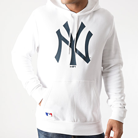 New Era - Sweat Capuche New York Yankees Infill Logo 12553373 Blanc