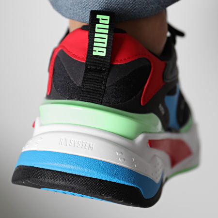 Puma - Baskets RS Fast 380562 Black Electric Green High Risk Red