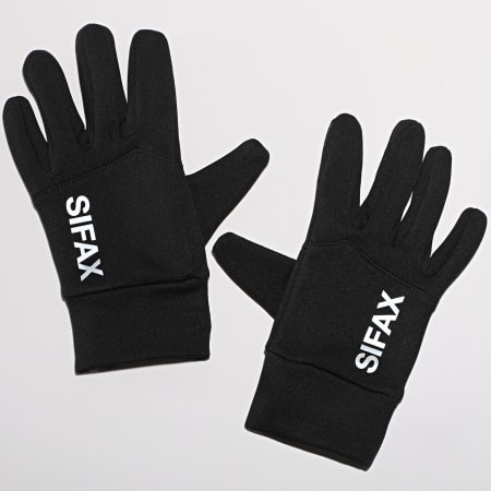 Sifax - Gants Réfléchissant Logo Noir