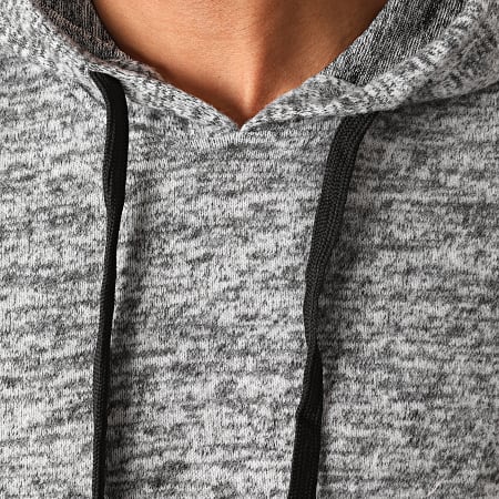 Classic Series - Sweat Capuche 21501 Gris Anthracite Chiné