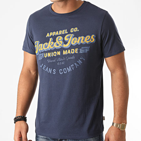 Jack And Jones - Tee Shirt Jeanswear Bleu Marine