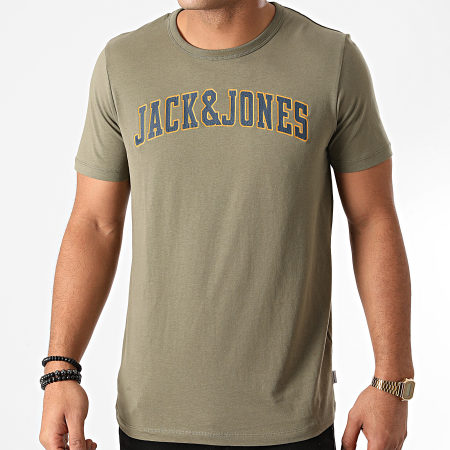 Jack And Jones - Tee Shirt Crossing Vert Kaki