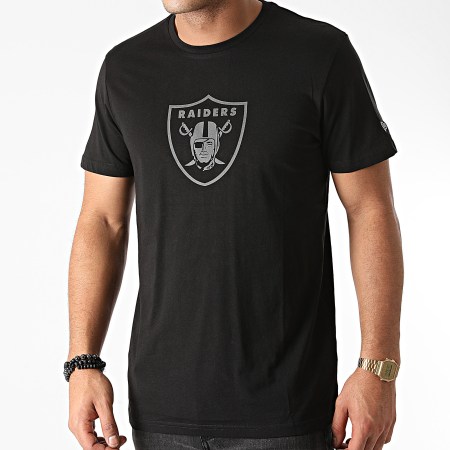 New Era - Camiseta con estampado reflectante de Los Vegas Raiders 12553250 Negro