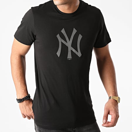 New Era - Camiseta con estampado reflectante de los New York Yankees 12553251 Negro