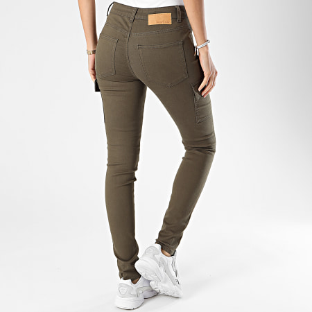 Noisy May - Jeans skinny Lucy Donna Verde Khaki