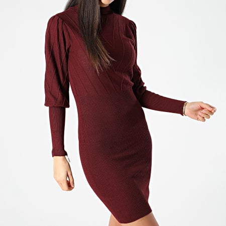 Girls Outfit - Robe Pull Femme Azera Bordeaux
