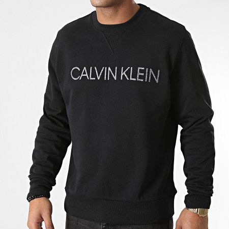 Calvin Klein - Sweat Crewneck Multi Embroidery 5719 Noir