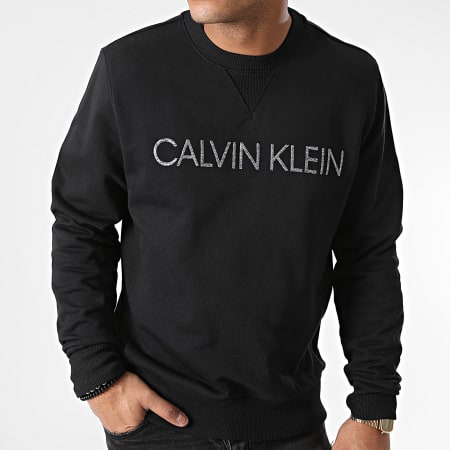 Calvin Klein - Sweat Crewneck Multi Embroidery 5719 Noir